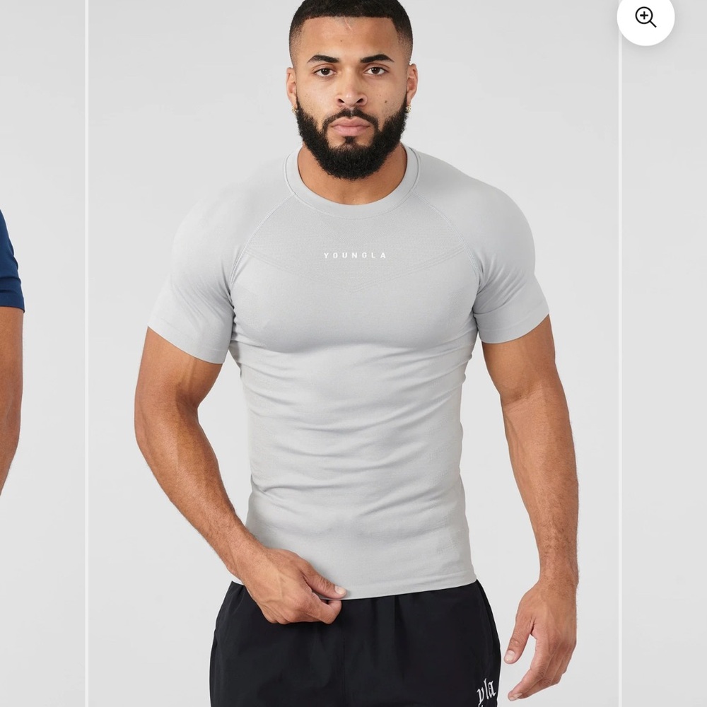 YoungLA Gray Short Sleeve Tee Slim Fit